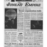The Empires front page from Feb. 2, 1981, as the House of Representatives was still struggling to organize. (Alaska State Archives)