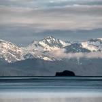 The Chilkat Range can be seen with Sentinel Island and Vanderbilt Reef. (Courtesy Photo | Kenneth Gill, gillfoto)