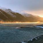 Courtesy photo | Mary Larsen                                 Taku winds whip up water in Gastineau Channel during a sunrise earlier this month.