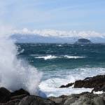 A north wind kicked up big waves near the Shrine of St. Therese, the afternoon of Monday, March 30. (Courtesy Photo| Gwen Baluss)
