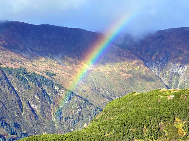 Somewhere over the rainbow, youll find Mount Juneau as seen on Oct. 5, 2020. (Courtesy Photo / Denise Carroll)