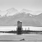 This photo shows winter at Sandy Beach with Treadwell Pump House on Douglas Island on Friday, Feb. 5, 2021. (Courtesy Photo / Kenneth Gill, gillfoto)