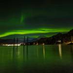 This photo shows the aurora borealis over Auke Bay on Feb. 6, 2021. (Courtesy Photo / Jack Beedle)