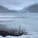 This photo shows a mist February Day near Mendenhall Glacier. (Courtesy Photo / Deborah Rudis)