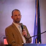 Brian Erickson, vice president and general manager of Hecla Greens Creek Mine, speaks to the Juneau Chamber of Commerce Thursday afternoon. (Clarise Larson / Juneau Empire)