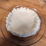 Pumpkin cheesecake with a pecan crust ready for serving. (Photo by Patty Schied)