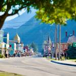 Skagways main street during tour season. (Photo by Shaelene Grace Moler)