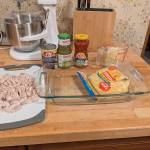 Ingredients for tortilla casserole, including turkey as the main protein. (Photo by Patty Schied)