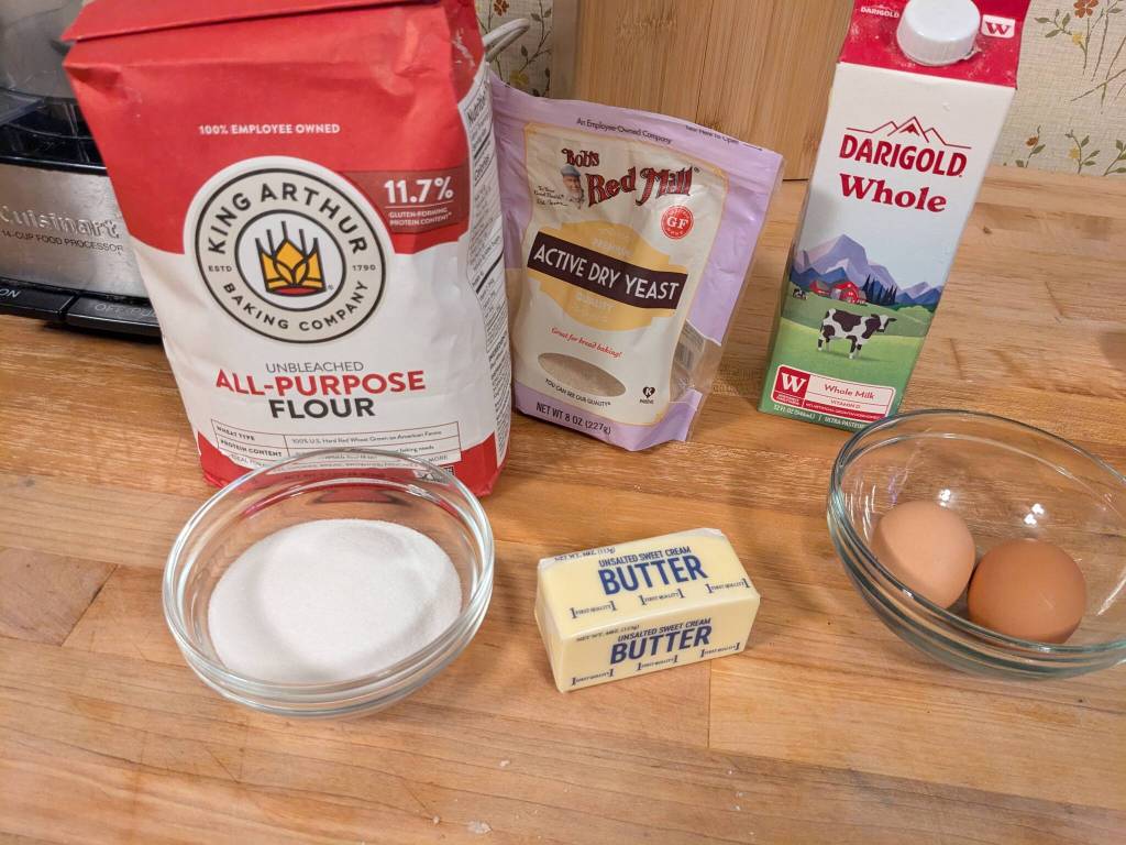 Ingredients for for cinnamon rolls. (Photo by Patty Schied)