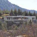 Mendenhall Glacier Visitor Center as seen on March 14, 2025. (Photo by Laurie Craig)