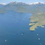 Salmon fishing boats operate outside of Sitka. (Nathaniel Herz/Northern Journal)