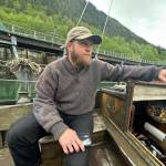 Blake Byers discusses the ransacking of his boat at a downtown Juneau dock on Tuesday, June 3, 2025. (Mark Sabbatini / Juneau Empire)