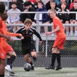 Kai Ciambor, a 2025 graduate of Juneau-Douglas High School: Yadaa.at Kalé, in action against West Anchorage during the ASAA Division I Soccer State Championships at Colony High School on May 30. Ciambor was selected the Gatorade Alaska Boys Soccer Player of the Year on Thursday. (Klas Stolpe / Juneau Empire)