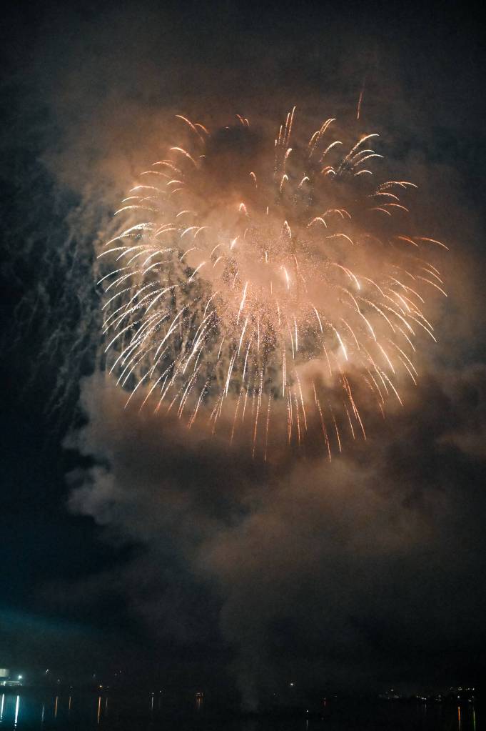 The fireworks are set off after midnight on Friday, July 4<ins>, 2025</ins>. (Jasz Garrett / Juneau Empire)
