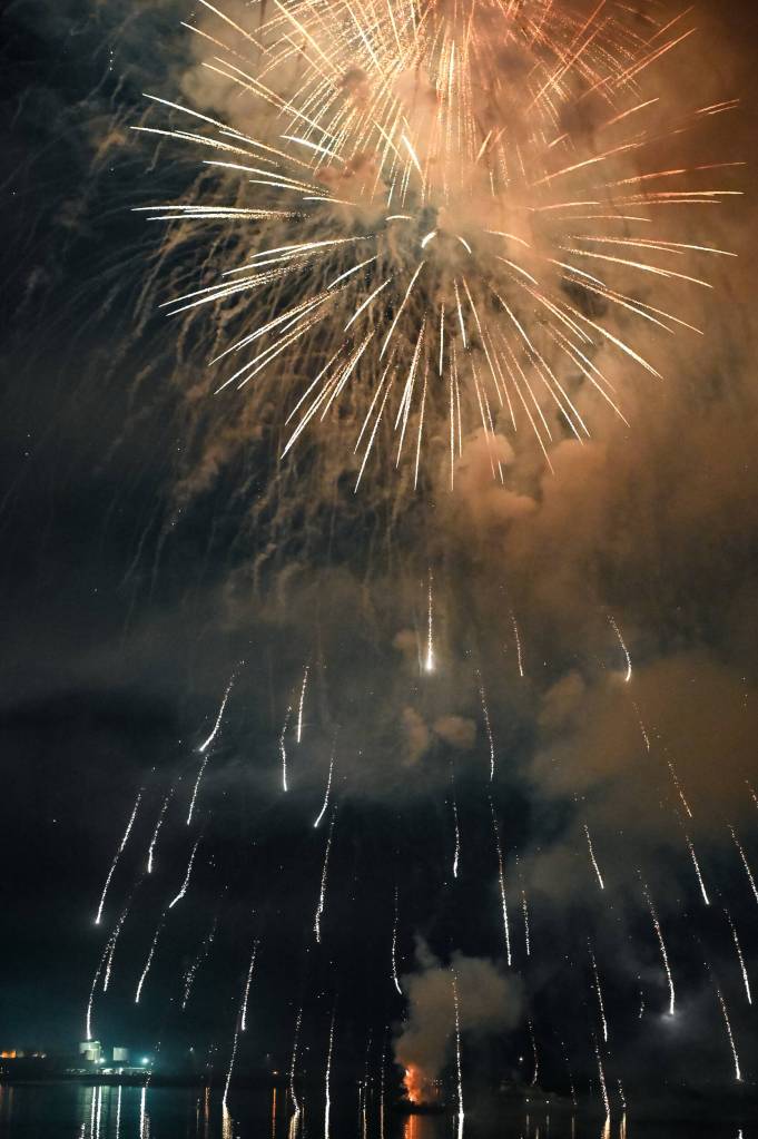 The fireworks are set off after midnight on Friday, July 4<ins>, 2025</ins>. (Jasz Garrett / Juneau Empire)