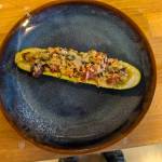 Baked stuff zucchini boats are ready to eat. (Photo by Patty Schied)