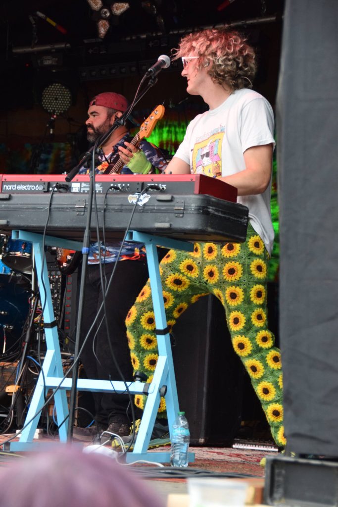 Blackwater Railroad Company performs on the Ocean Stage during Salmonfest on Saturday, Aug. 2, 2025, at the Kenai Peninsula Fairgrounds in Ninilchik, Alaska. (Delcenia Cosman/Homer News)