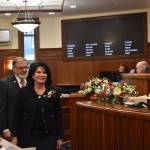 Sen. George Rauscher (R-Sutton) and Sen. Cathy Tilton (R-Wasilla) join the Senate after Gov. Mike Dunleavy appointed them from the House after the resignation of two Senators. (Mari Kanagy/Juneau Empire)