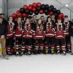 Senior Juneau-Douglas High School: Yadaa.at Kalé hockey players were recognized at the Treadwell Arena on Friday, Jan. 23, 2026 before the Crimson Bears faced the Homer Mariners. Head coach Matt Boline and assistant coaches Mike Bovitz, Luke Adams, Jason Kohlase and Dave Kovach honored 11 seniors. (Chloe Anderson / Juneau Empire)