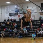Kyle Khaayákw Worl competes in the two-foot high kick at the 2020 Traditional Games. (Courtesy Photo / Sealaska Heritage Institute)