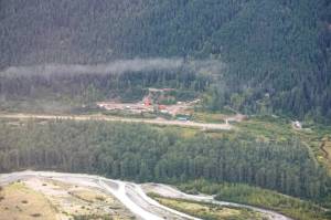 The New Polaris mining project sits beside the Tulsequah River in northwest British Columbia, about seven miles from the Alaska border. A Canadian company wants to resurrect a former gold mine at the site, which is near both existing and emerging salmon habitat. (Max Graham/Grist)