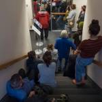 Interested members of the public overflow multiple rooms to listen to a forum on Ballot Measure 1 at @360 Studio on Monday, Aug. 27, 2018. The forum was sponsored by the Juneau Economic Development Council, KTOO and the Juneau Empire. (Michael Penn | Juneau Empire)