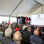 International Year of the Salmon Director for the North Pacific Region Mark Saunders gives an introduction to the International Year of the Salmon at the opening event in October 2018 in Vancouver, British Columbia. (Courtesy Photo)